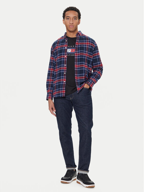 Рубашка regular fit Hero MW0MW40473 Tommy Hilfiger, синий — фото 2