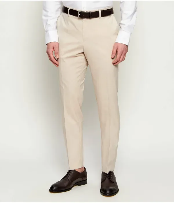 Брюки H-Genius-MM-251 slim fit Boss, бежевый