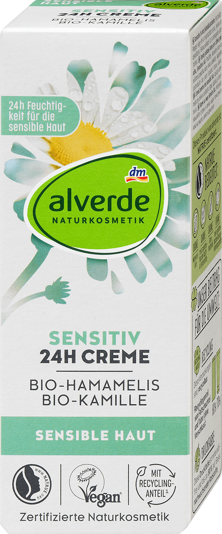 Крем для лица Alverde Naturkosmetik — Дневной Sensitiv 24h Creme, 50 мл — фото 2