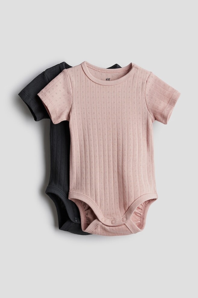 

Комплект из 2 боди в стиле пуантелл H&M, розовый