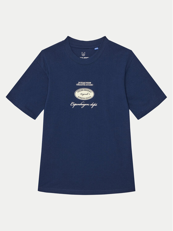 

Футболка свободного кроя 12274895 Jack&Jones Junior, синий