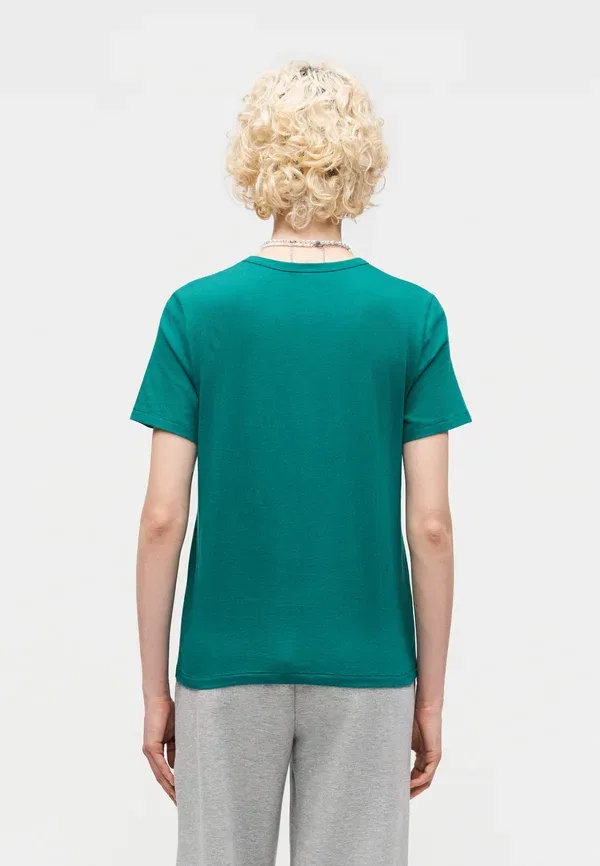 Футболка базовая Gap Crew basic t-shirt, болотно-зеленый — фото 3