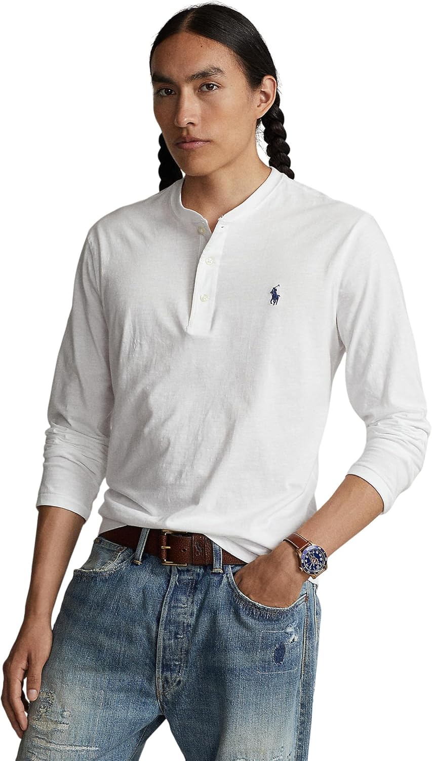 

Футболка-поло Ralph Lauren мужская, из слэб джерси POLO RALPH LAUREN, White 1