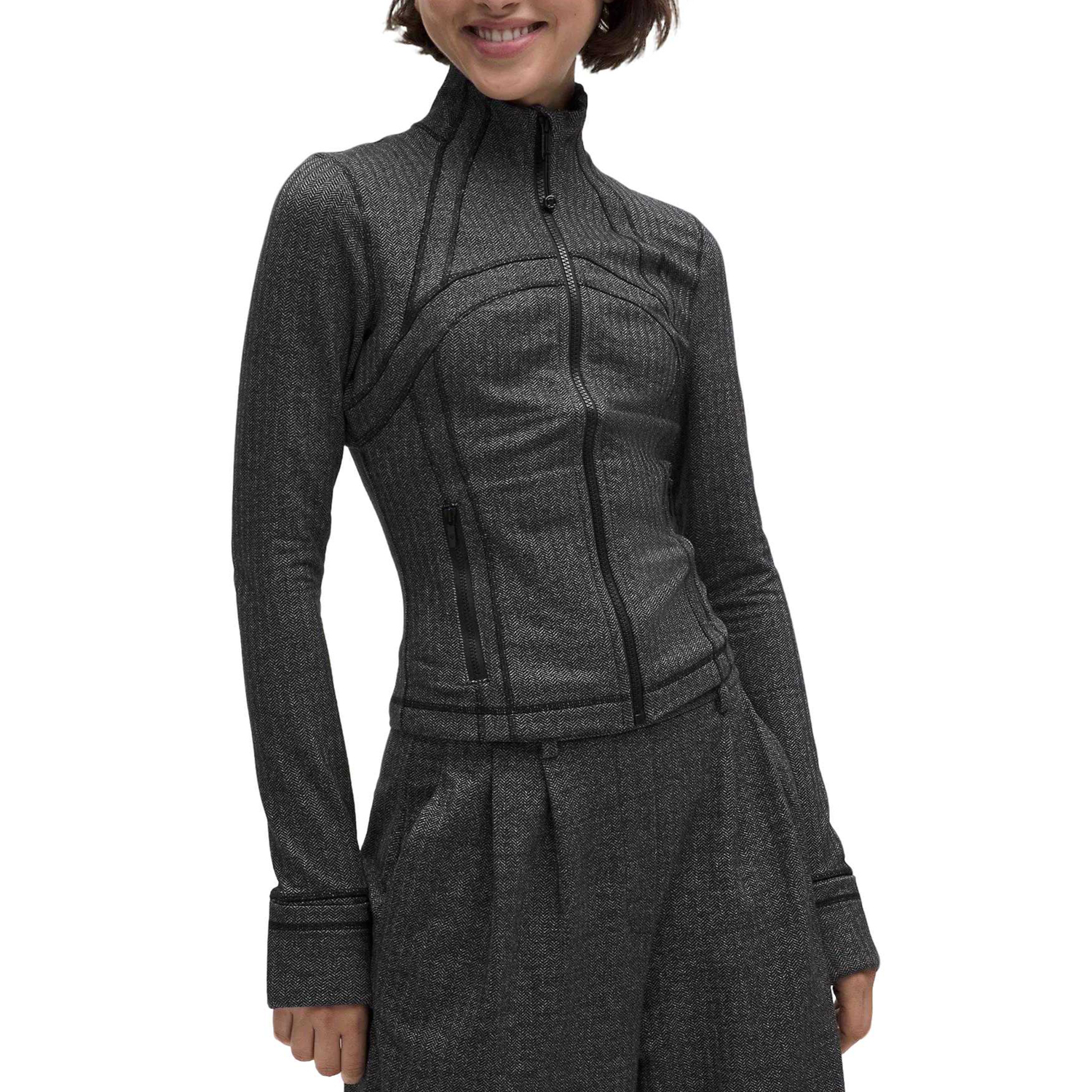 

Куртка Define Series для женщин Lululemon, heatheкрасный herringbone heatheкрасный deep coal черный