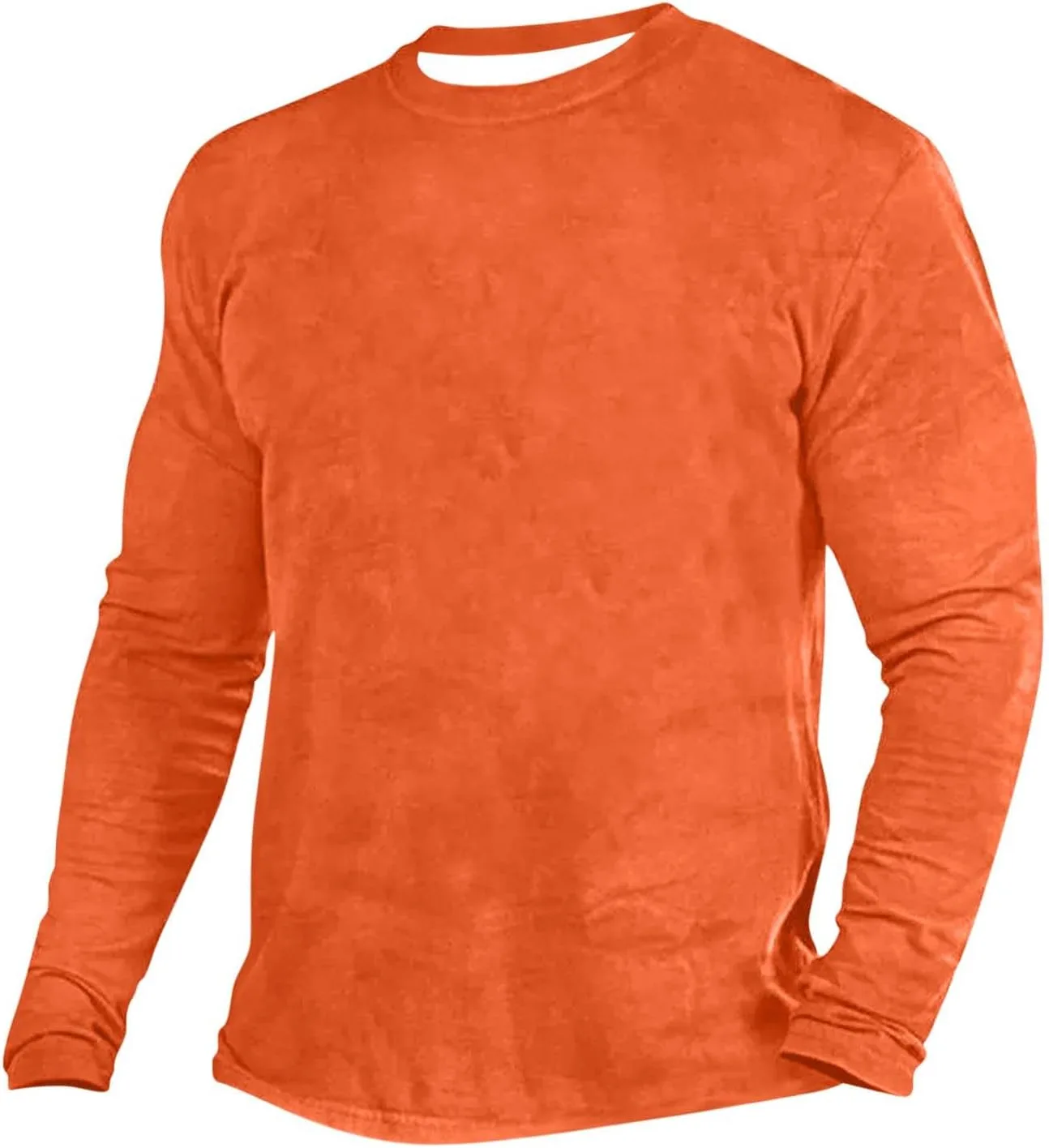 

Футболка Hlysgo мужская с длинным рукавом и круглым вырезом, Slim Fit