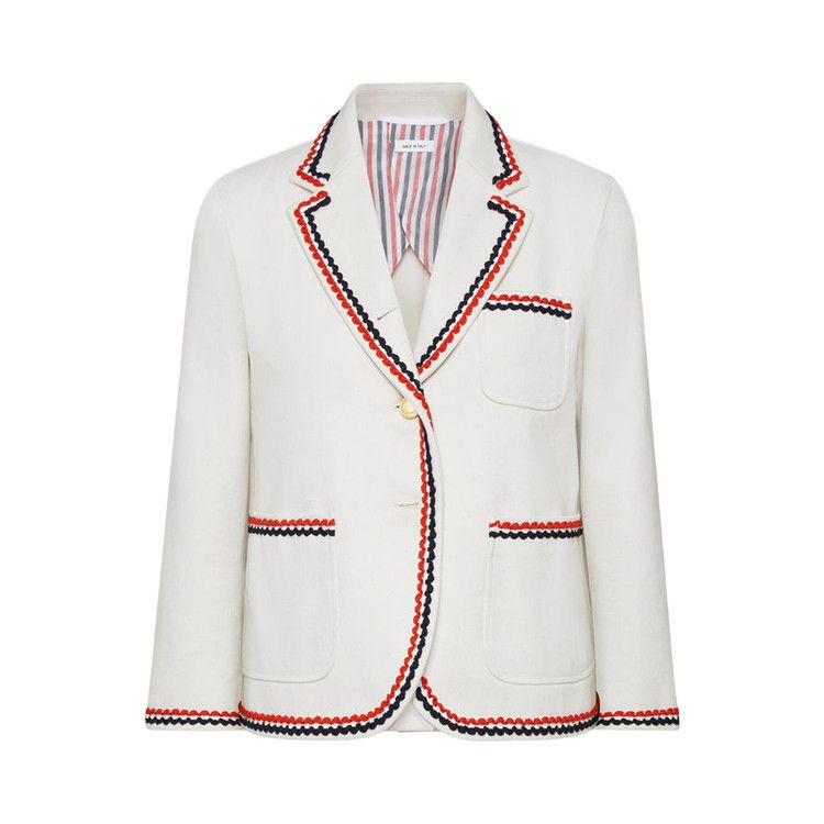 

Куртка Thom Browne Cropped Sack Patch Pocket Sportcoat 'White'