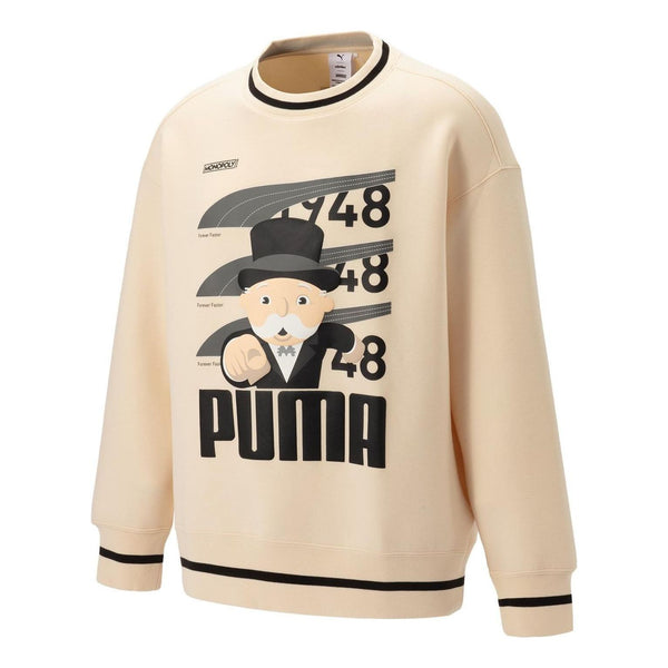 

Свитер x staffonly x monopoly logo sweatshirt 'beige' Puma, бежевый