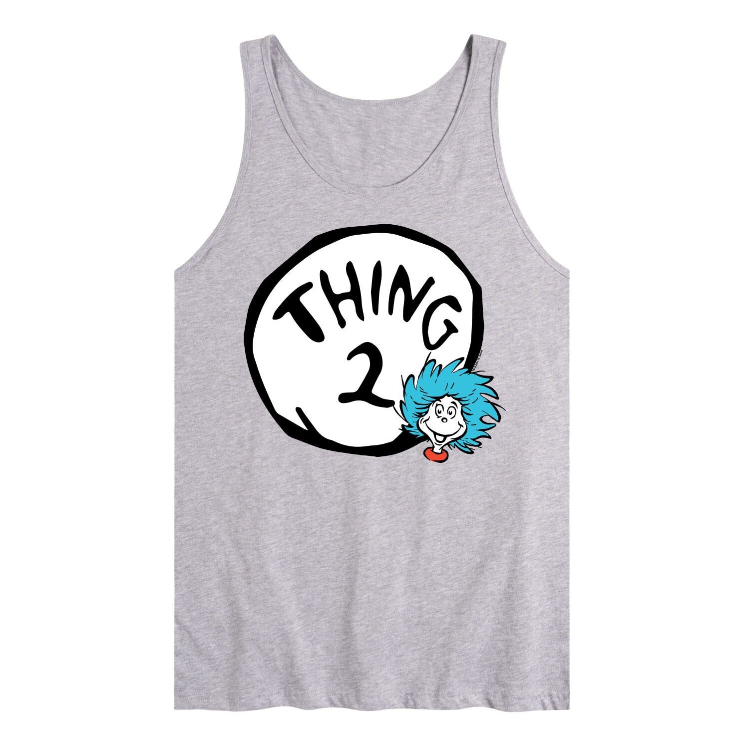 

Мужская майка с рисунком Dr Seuss Thing Two Licensed Character