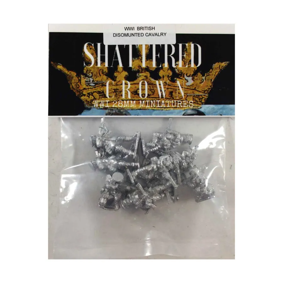 

Британская спешенная кавалерия, WWI Shattered Crown Miniatures - British (28mm)