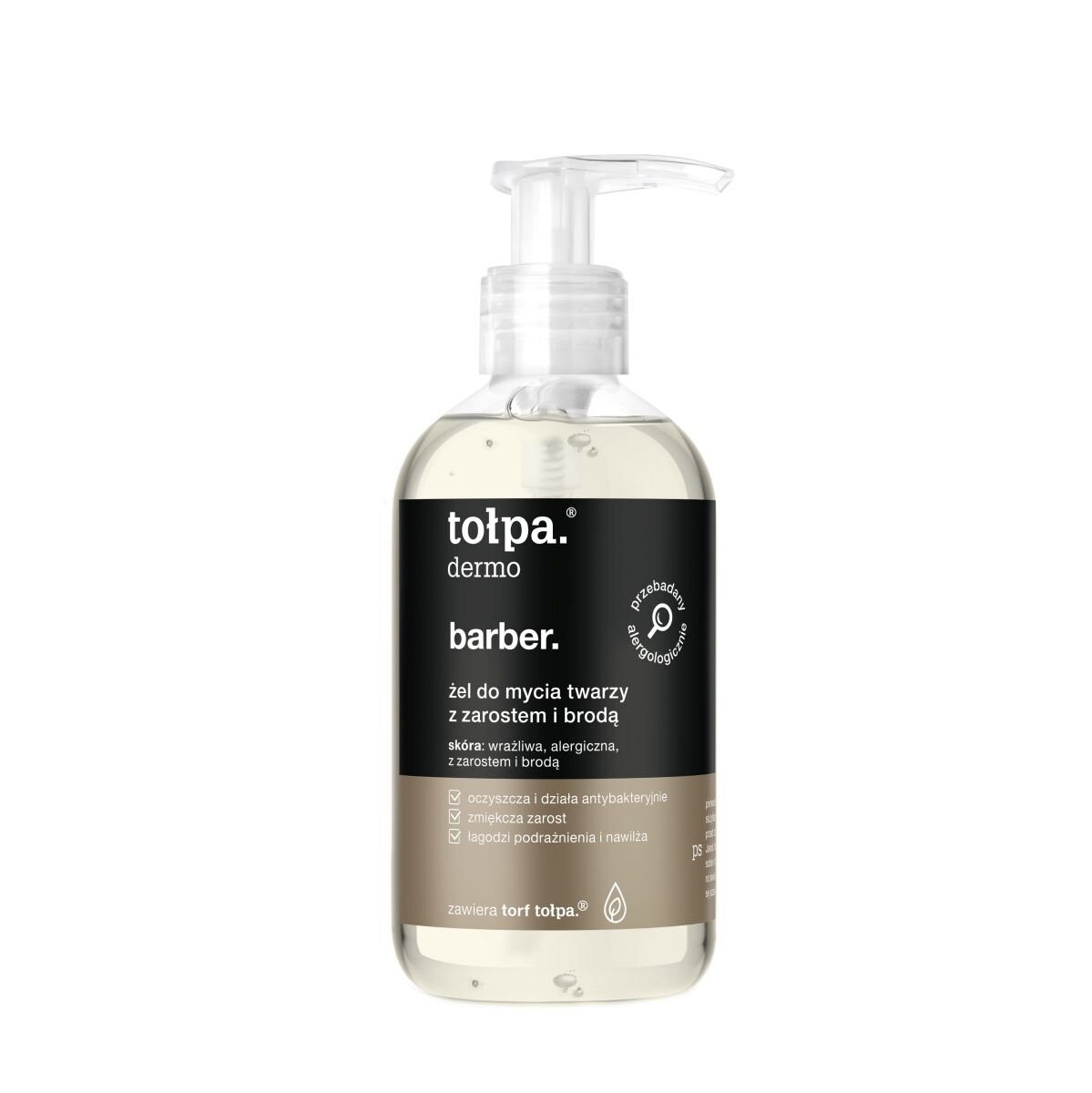

Tołpa, dermo men barber, гель для очищения лица от щетины и бороды, 150 мл