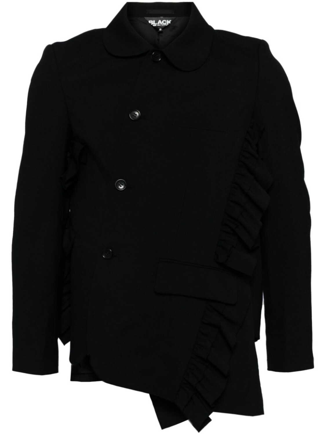 

Black Comme Des Garçons костюм с асимметричным подолом, черный