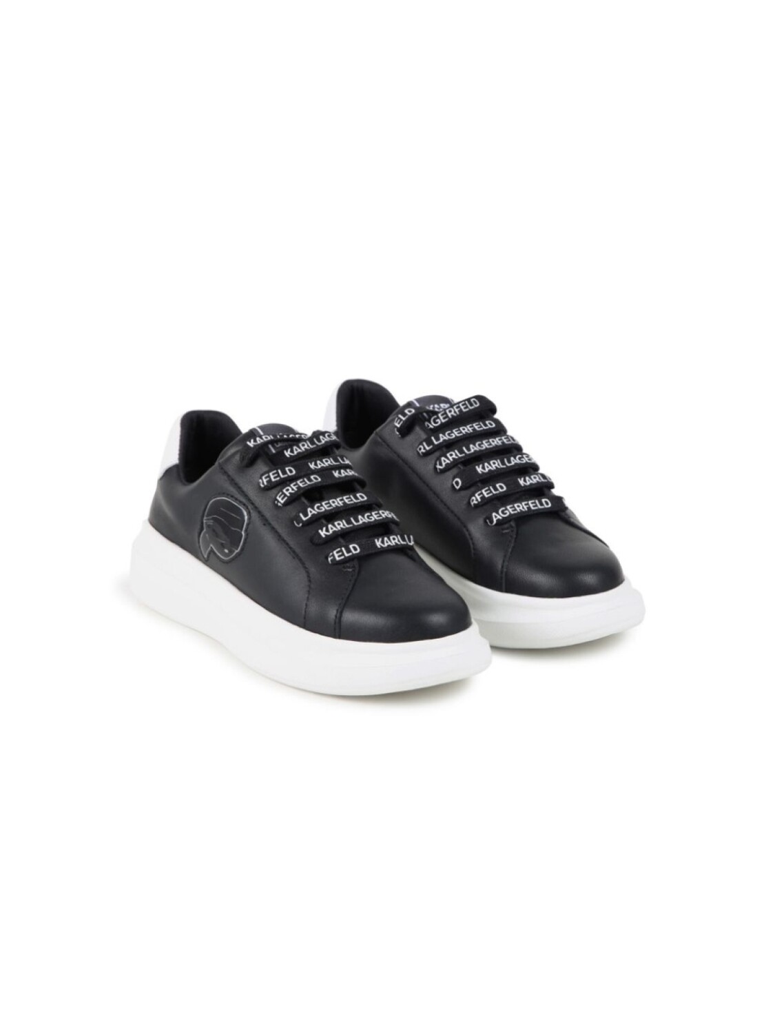 

Karl Lagerfeld Kids кожаные кеды, черный