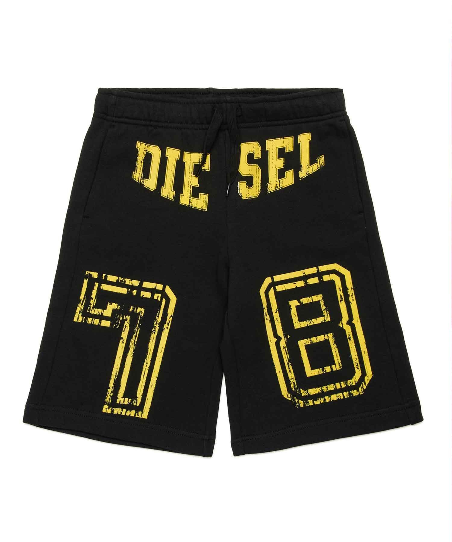 Детские и подростковые шорты с логотипом бренда DIESEL, Black — фото 3