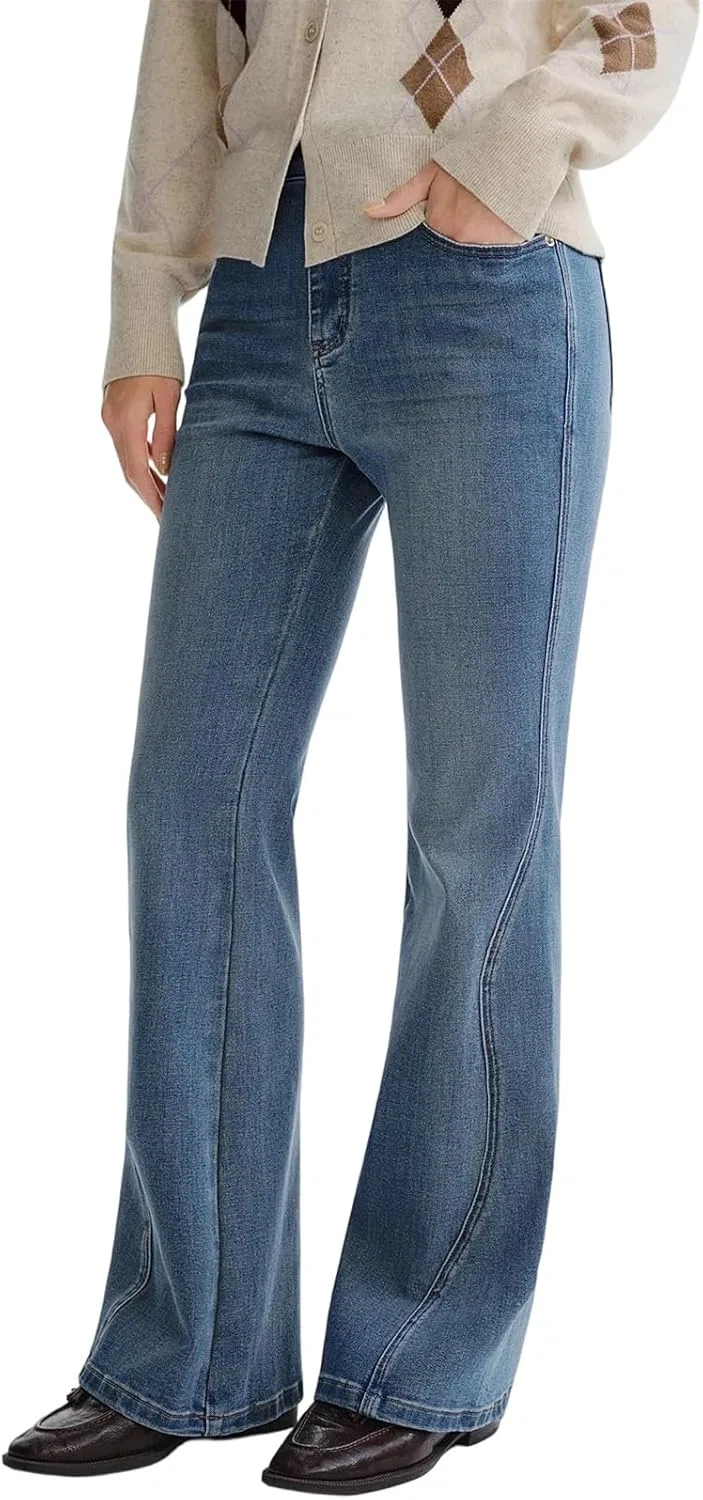 Джинсы с микроклешем, Relaxed Fit, Blue