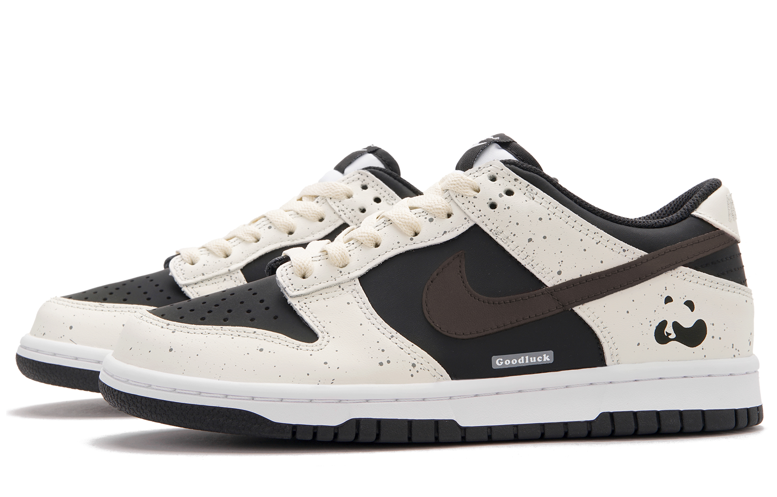 Nike Кроссовки для скейтбординга Dunk Mocha Panda 20A Low top Unisex черные белые коричневые — фото 4
