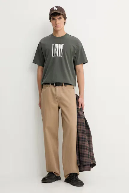 Футболка из хлопка Vintage Fit Graphic Levi's, зеленый — фото 2