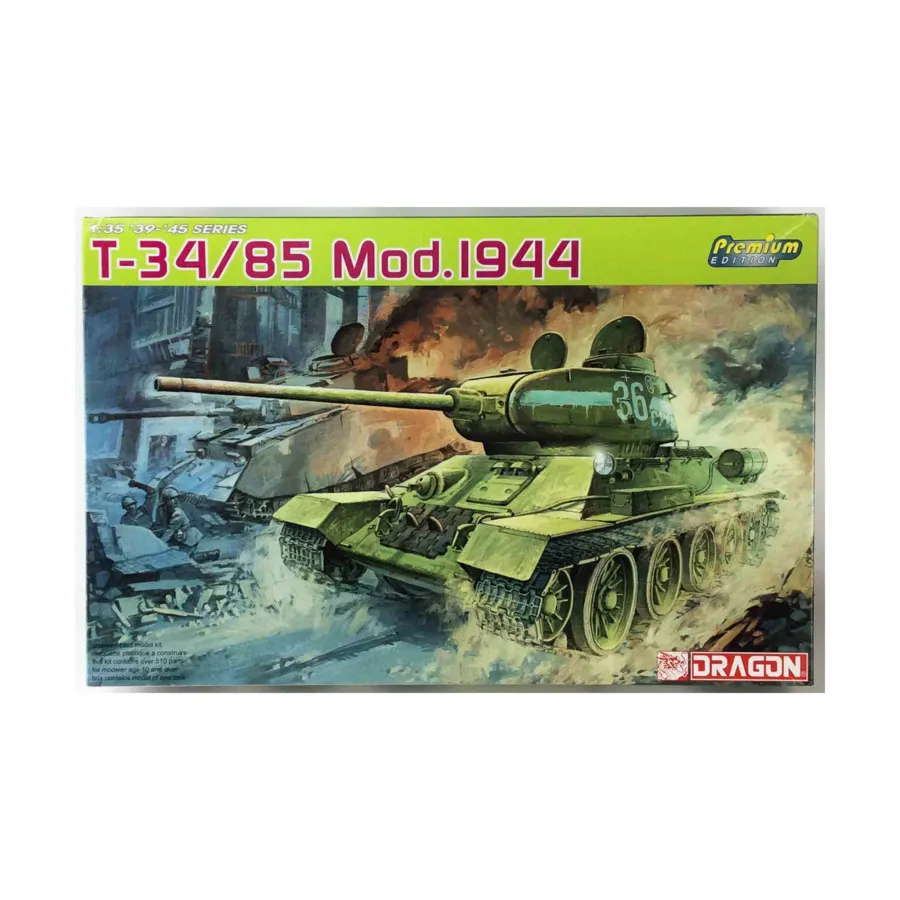 

Т-34/85 Мод. 1944 (Премиум-издание), Dragon Models - '39 to '45 Series - Russia (1:35)