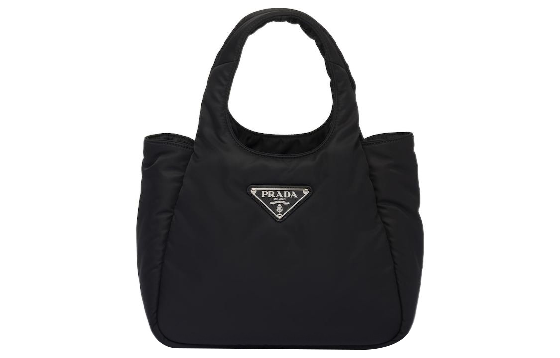 

Сумка-шоппер из ткани маленького размера женская черная PRADA