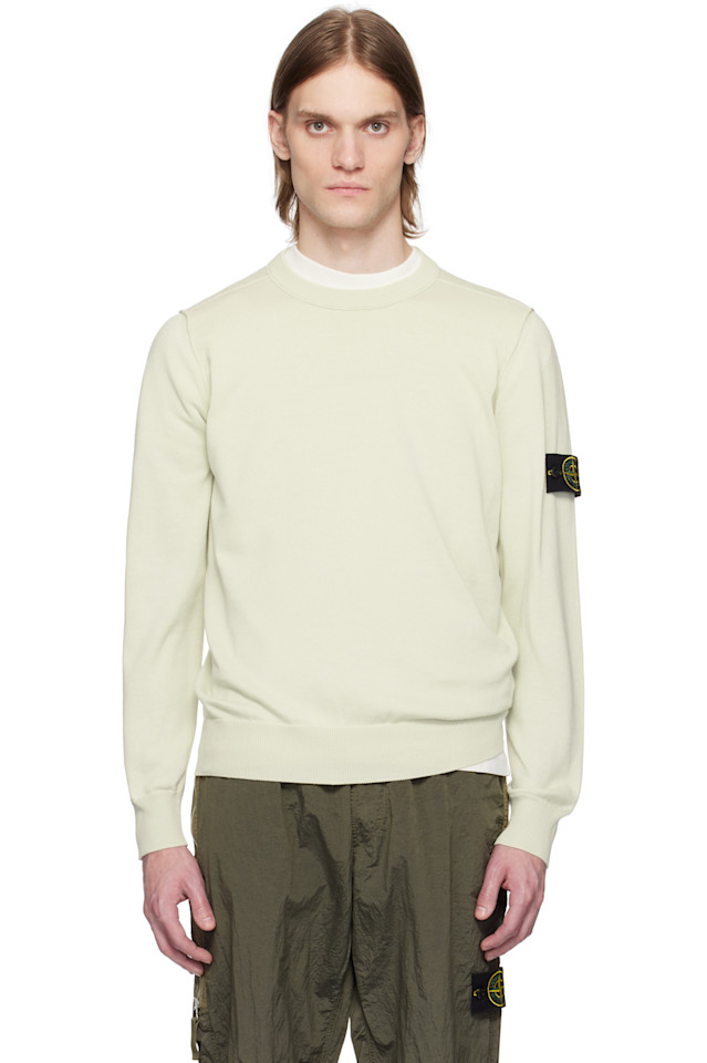 

Мягкий свитер из органического хлопка Stone Island, цвет sand