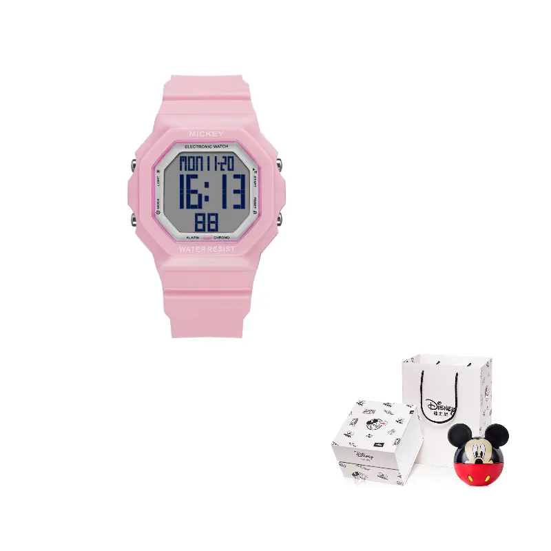 

Disney Часы Mickey Series Electronic Movement TPU Strap Watch Unisex Gray Dial