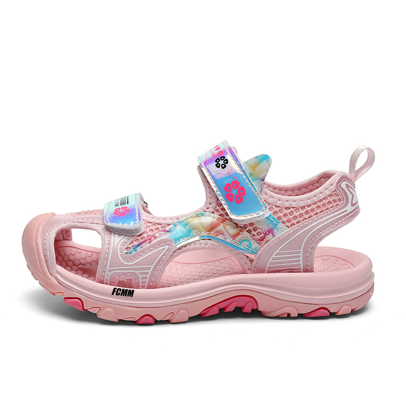 

Противоскользящие детские сандалии для детей FCMM, розовый