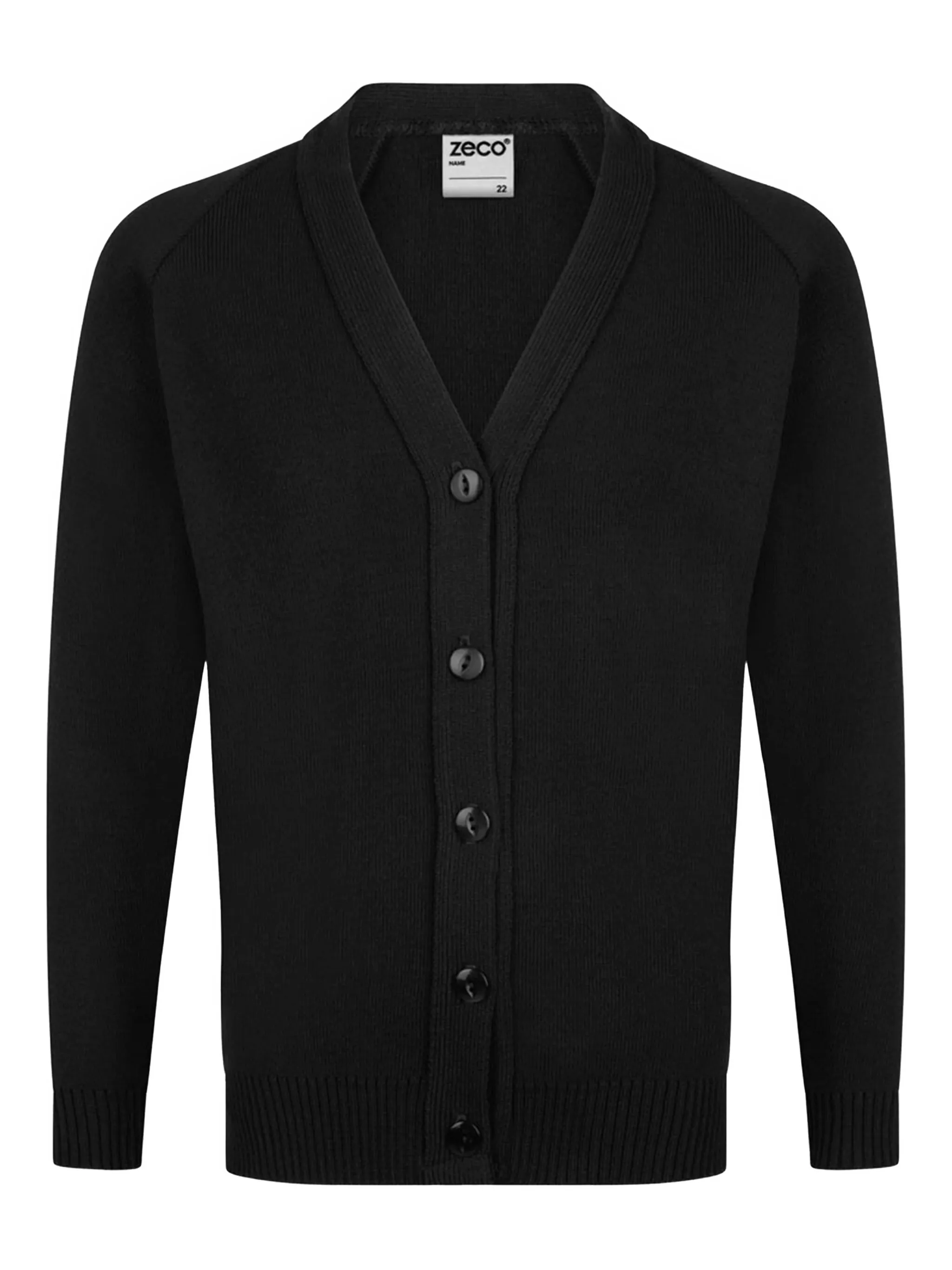 

Кардиган с V-образным вырезом Zeco Schoolwear Kids, черный