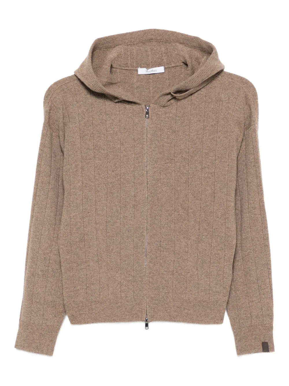 

Кардиган на молнии с капюшоном MAX MARA, коричневый