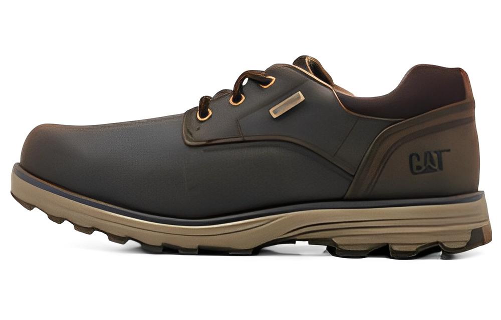

CAT Амортизирующие противоскользящие и износостойкие низкие уличные ботинки мужские темно-коричневые