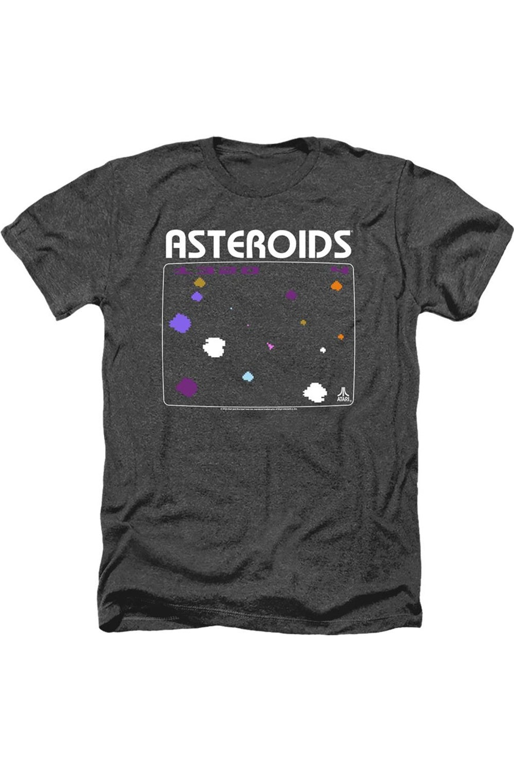 

Футболка Atari Asteroids с коротким рукавом и принтом «Взрослый», цвет «Хезер» Gildan, черный