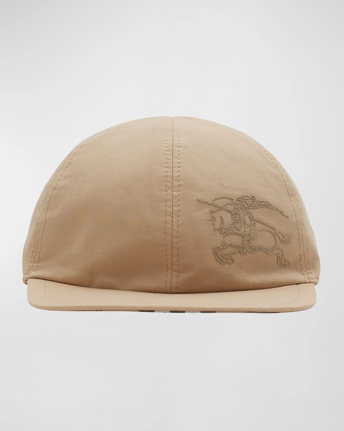 

Детская бейсболка с вышивкой в ​​стиле конного рыцаря Burberry, цвет Sand Check