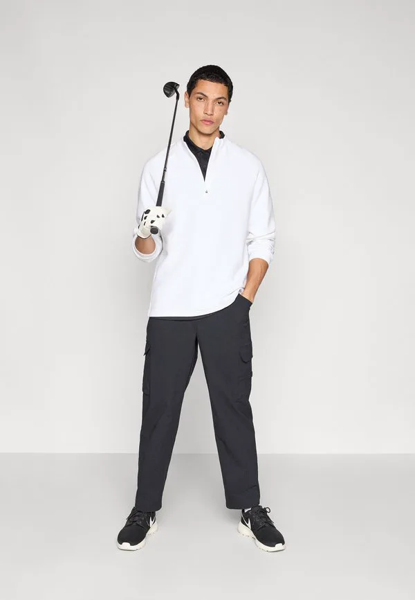 Флисовый джемпер par с молнией на половину длины Nike Golf, White/Black — фото 2