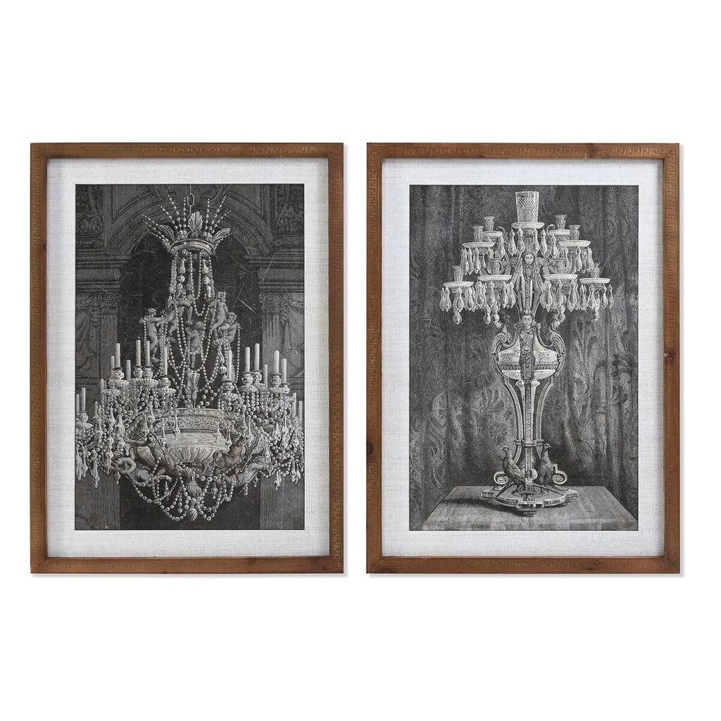 

Картина DKD Home Decor 50 x 2 x 70 см Неоклассика (2 шт.), белый
