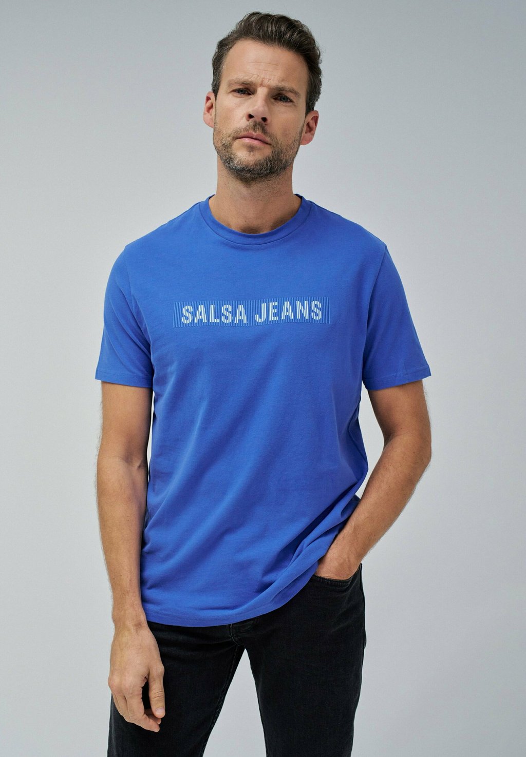 

Футболка с принтом Salsa Jeans, синий