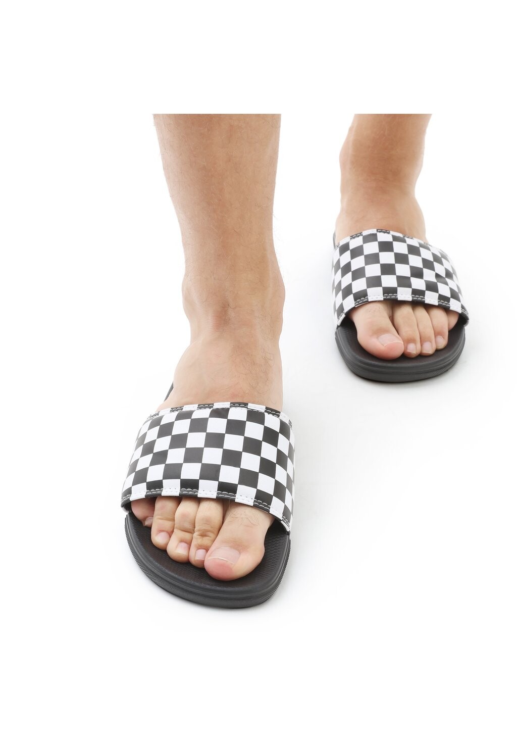 Шлепанцы La Costa Slide On Unisex Vans, (в шахматном порядке) настоящий белый/черный