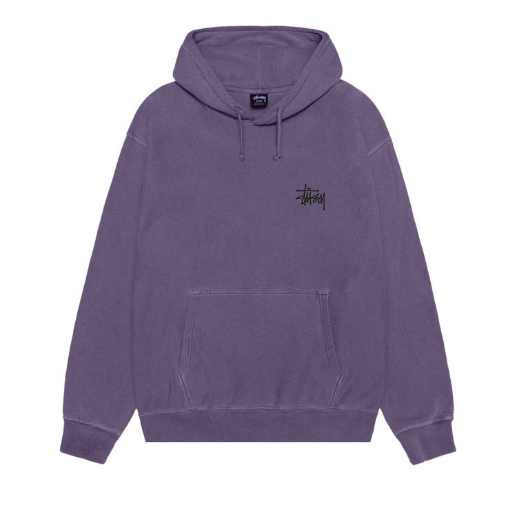 

Худи Stussy Basic Hoodie Pigment Dyed, Grape