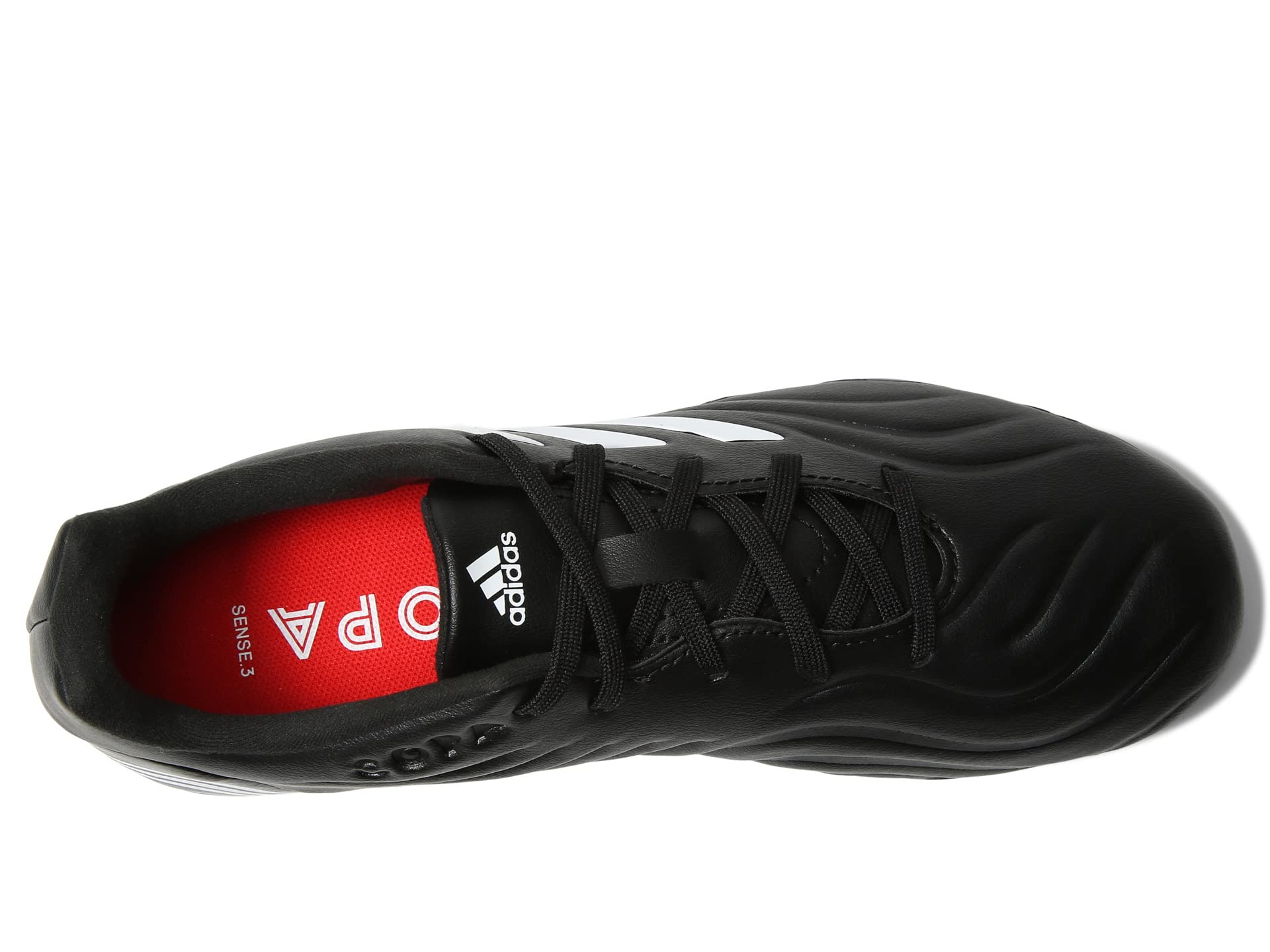 Кроссовки Adidas Kids Soccer Copa Sense.3 Firm Ground, Black/White/Vivid Red — фото 2