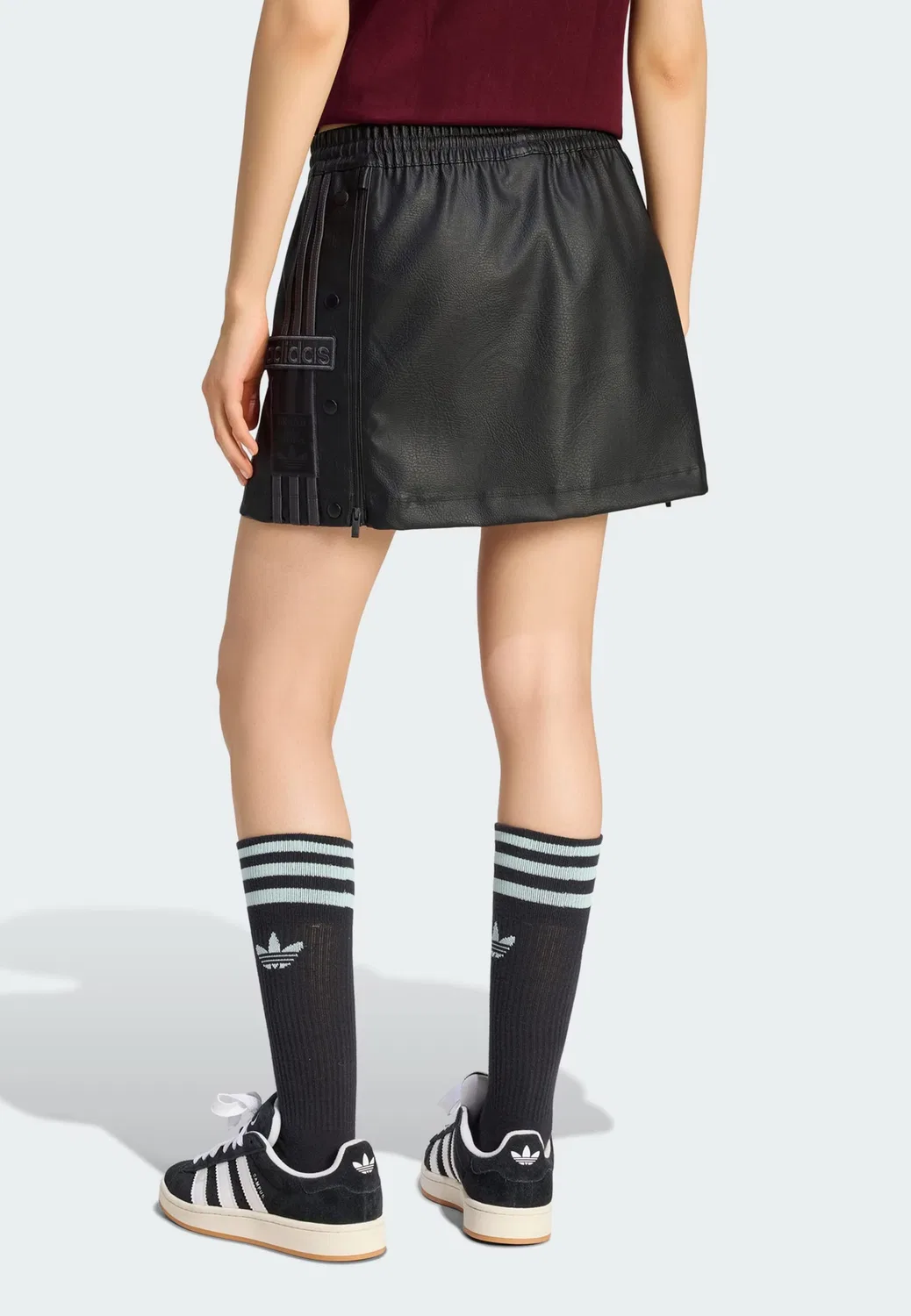 Юбка Adidas Originals Adibreak черного цвета — фото 3