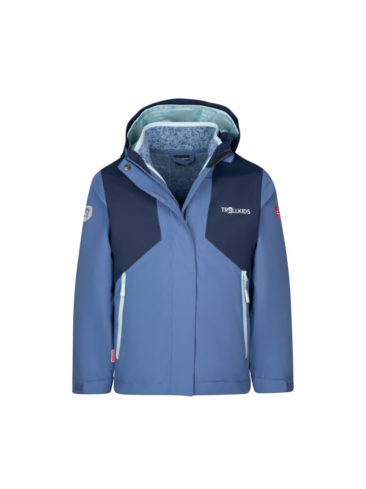 

Куртка Trollkids 3, цвет navy/lotus blue