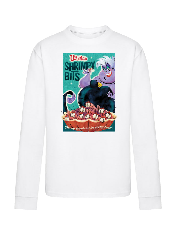 

Футболка F4NT4STIC Langarm T-Shirt Disney Bösewichte Ursula Shrimpy Bits, белый