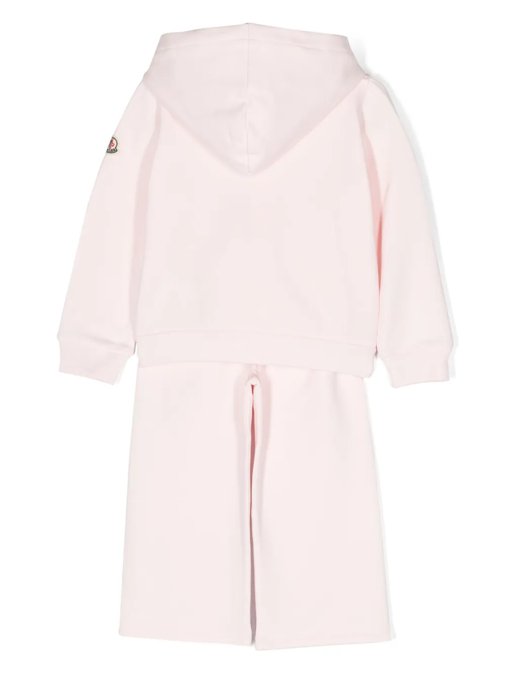 Спортивный костюм с логотипом Moncler Enfant, розовый — фото 2