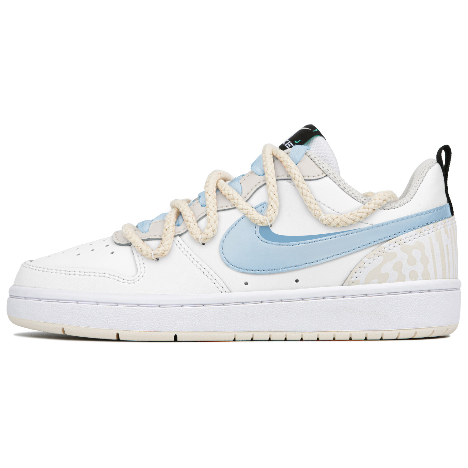 

Кроссовки Nike Court Borough Skateboarding Shoes Women's Low-top Blue/white, голубой, Синий, Кроссовки Nike Court Borough Skateboarding Shoes Women's Low-top Blue/white, голубой