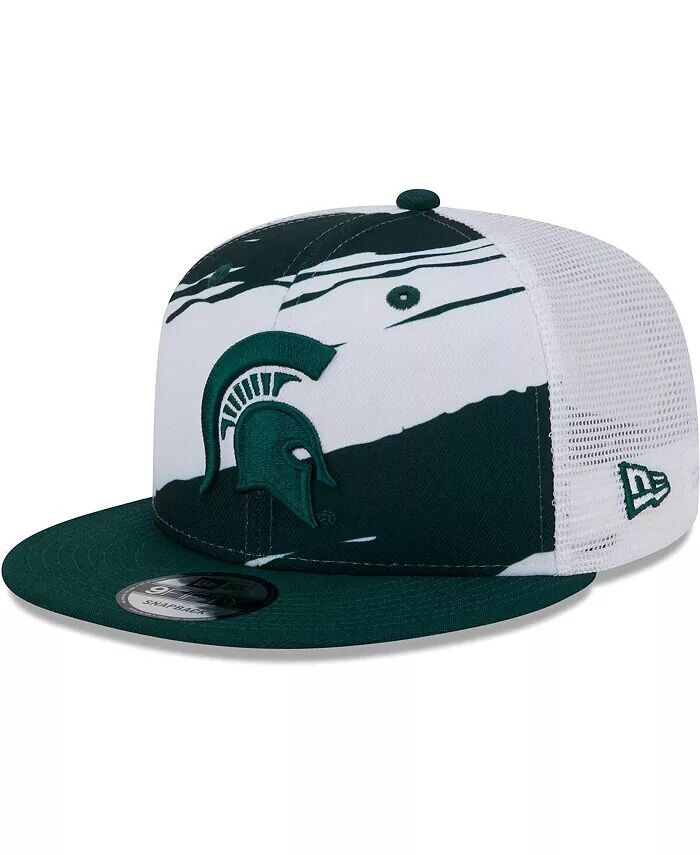 

Мужская зеленая кепка Snapback Michigan State Spartans Tear Trucker 9FIFTY New Era, зеленый