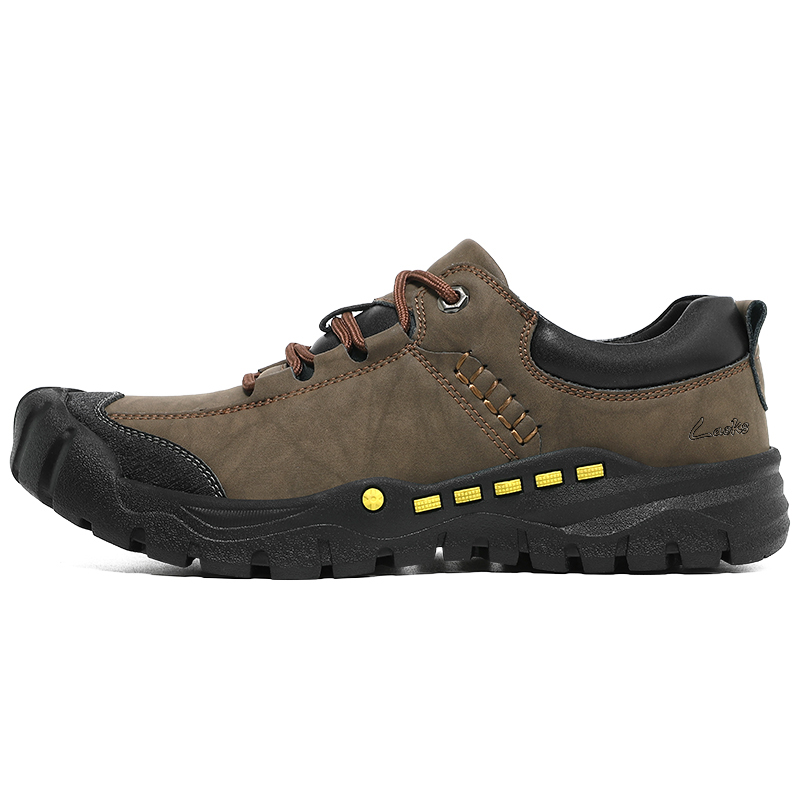 

Laoks Мужские повседневные низкие кеды коричневые, цвет Brown