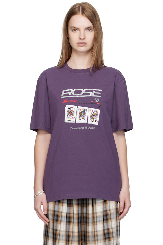 

Martine Rose Классическая фиолетовая футболка