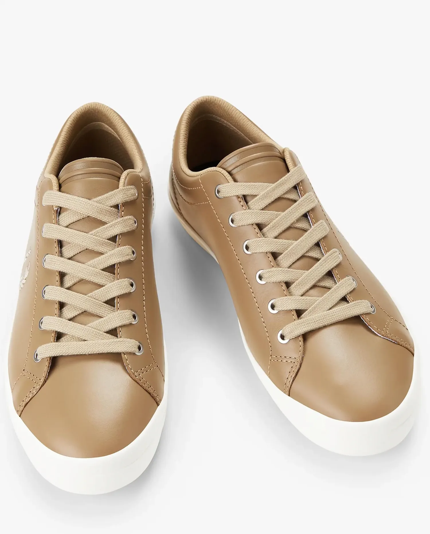 Мужские спортивные кроссовки Baseline с логотипом и шнурками Fred Perry, Camel — фото 3