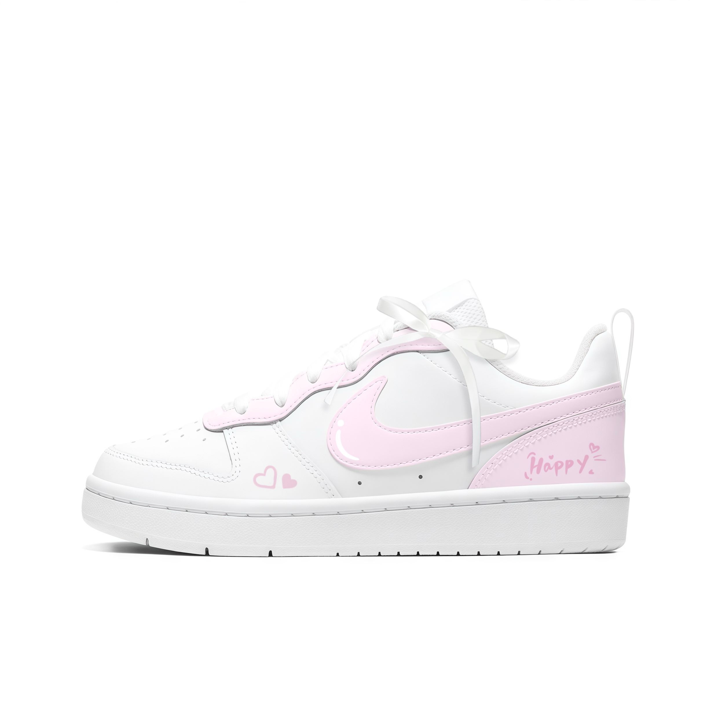 

Nike Детские кроссовки для скейтбординга Court Borough Sweetheart, розовые, с противоскользящим покрытием, износостойкие, низкие, для подростков