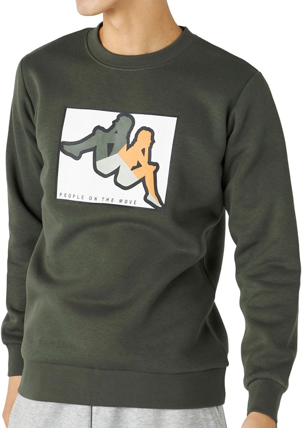 

Мужская толстовка Kappa 245367, логотип спереди, подкладка с начесом, хаки