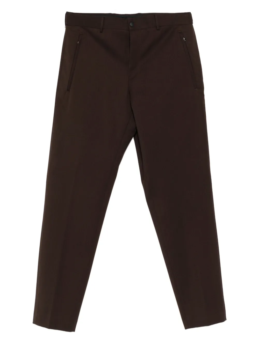 

Брюки с карманами на молнии Pt Torino, коричневый