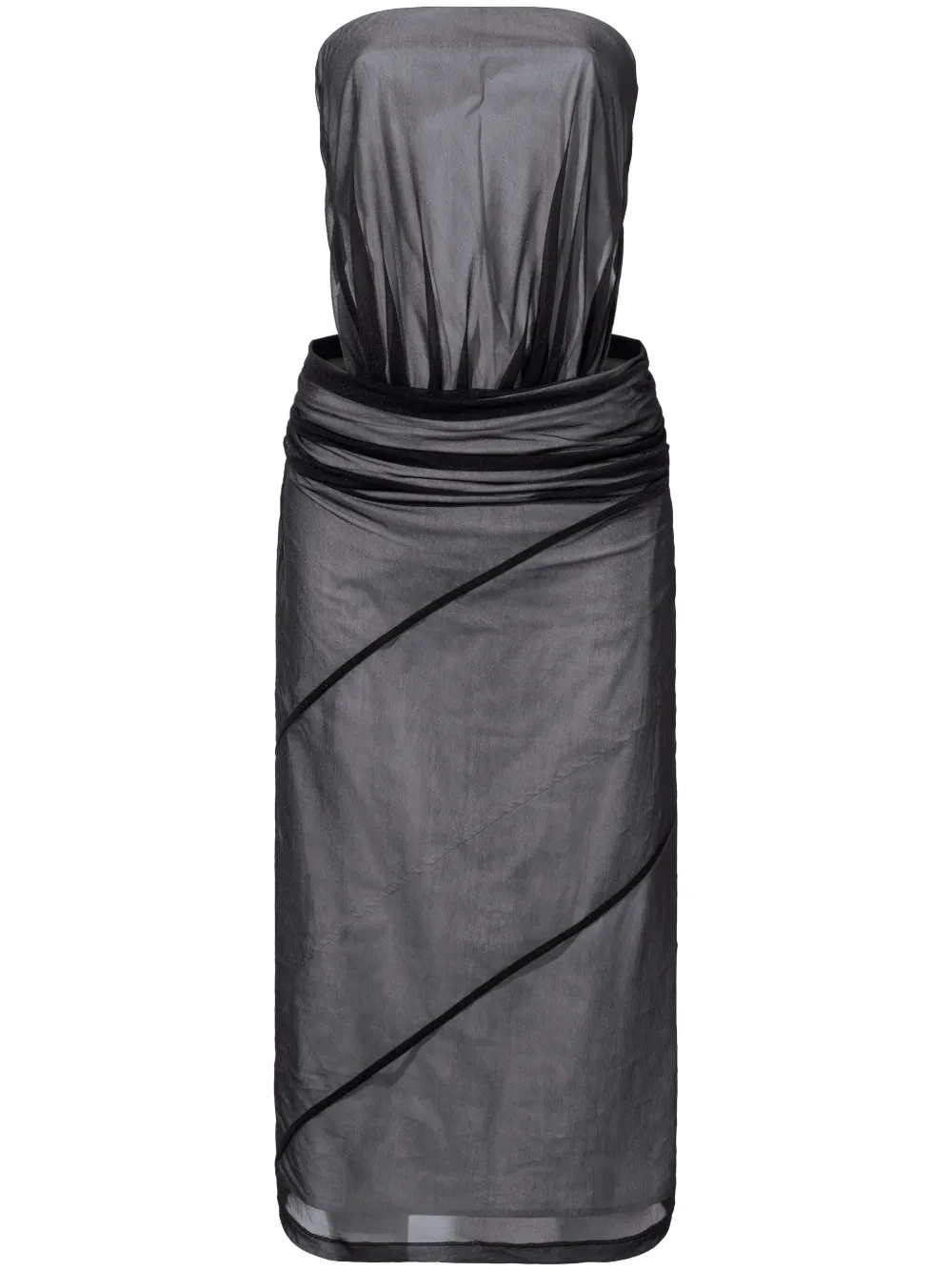 

Платье Gwen без бретелей Proenza Schouler, черный
