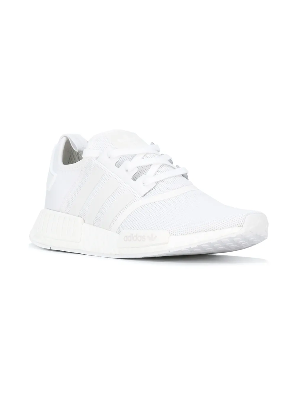 Кроссовки NMD_R1 Triple White Adidas, белый — фото 2